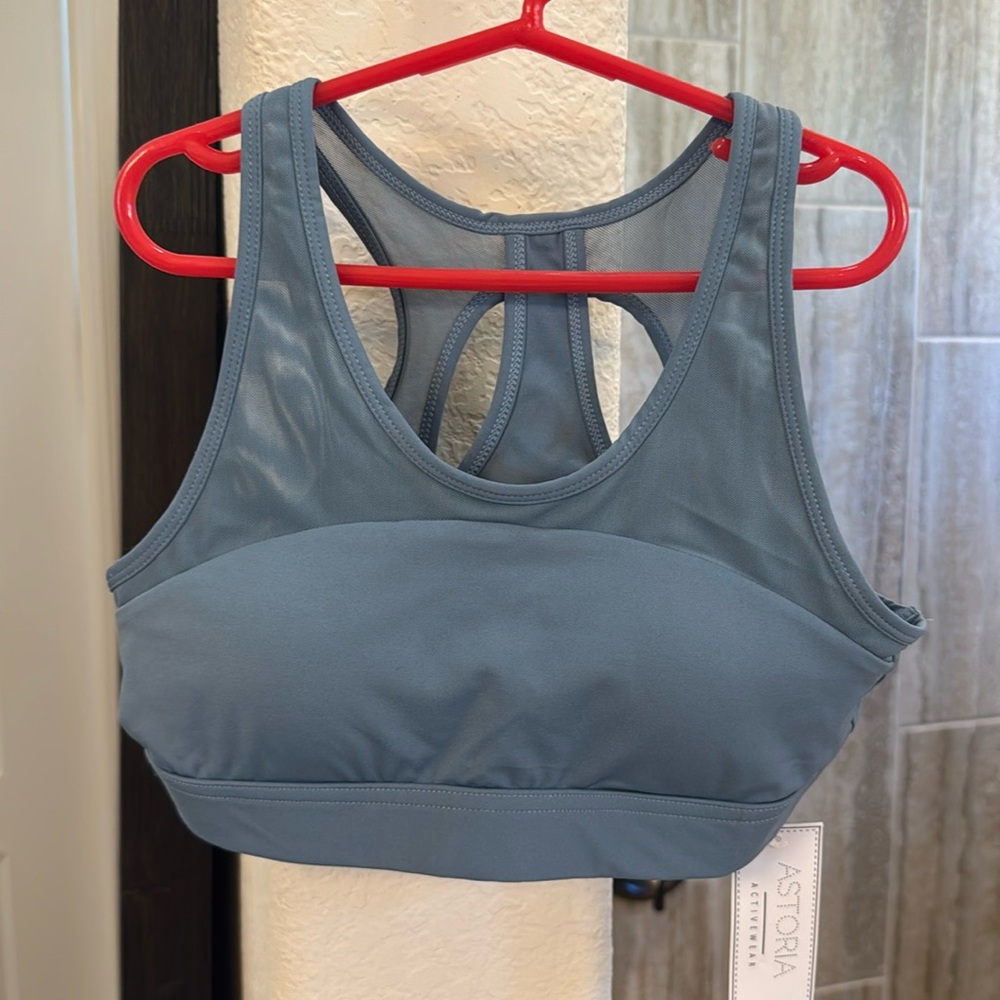 NWT Astoria Activewear Luxe Mesh Sports Bra Size Large